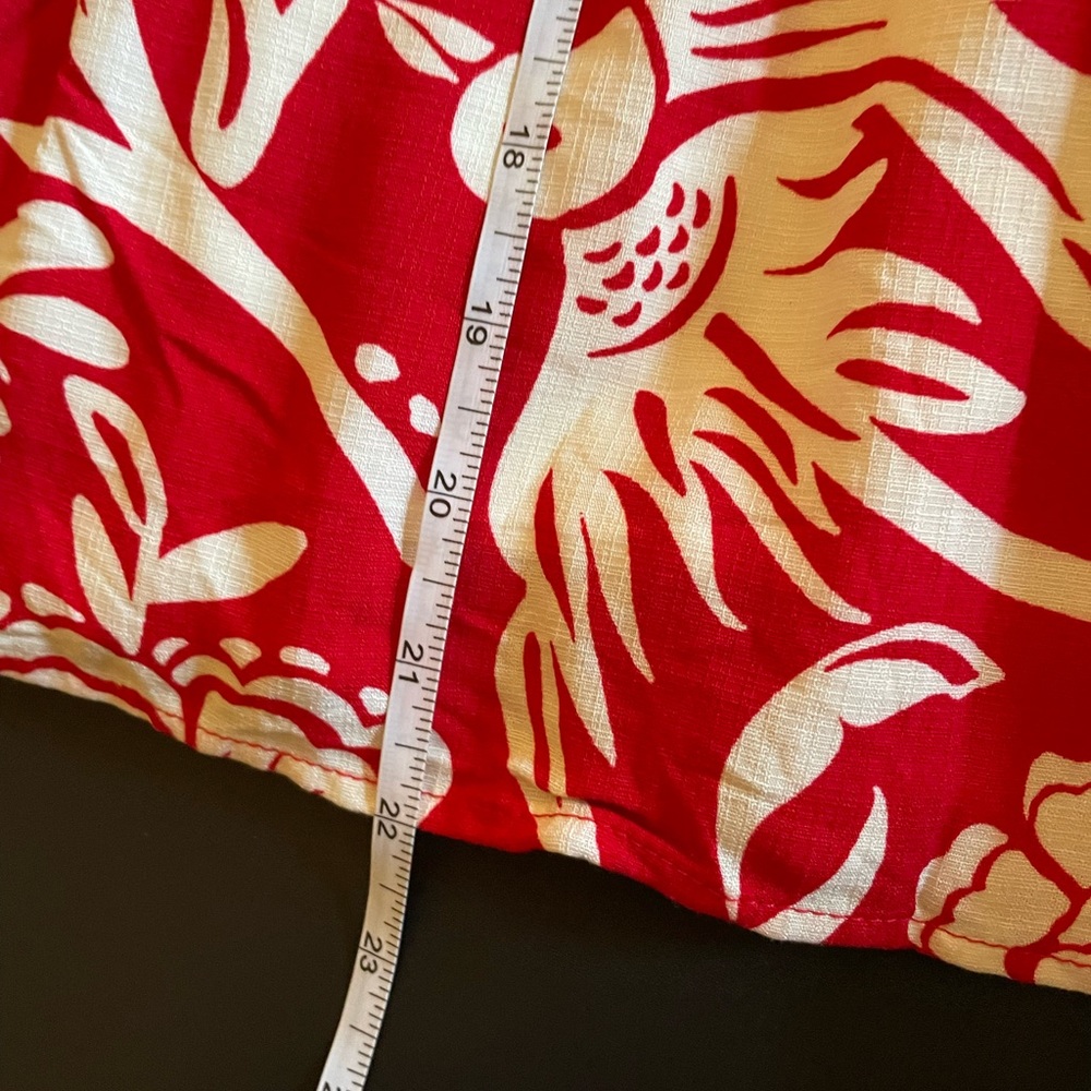 Knox Rose Women's Size 2X Red & White Floral Skirt - Picture 12 of 13